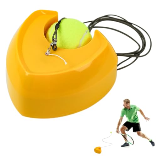 Proberos Tennis Training Rebound Ball, 18.5 Ft Retractable Pull Rope, Easy to Carry, Starters Solo Training Outdoor Sport Tennis Training Kit for Teens, Adults Proberos Tennis Training Rebound Ball, 18.5 Ft Retractable Pull Rope, Easy to Carry, Starters Solo Training Outdoor Sport Tennis Training Kit for Teens, Adults